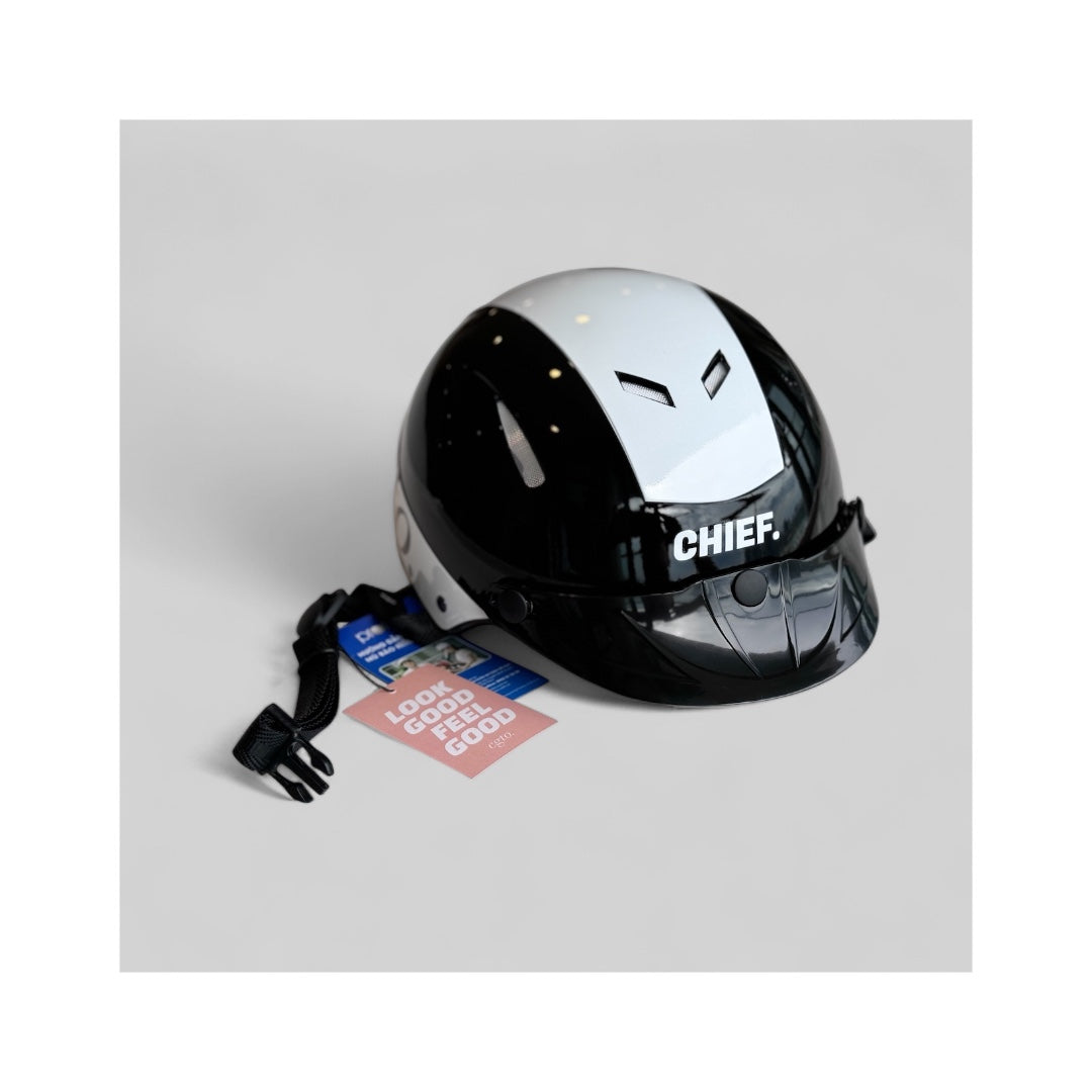 CHIEF. "SAFETY FIRST" MOTO X BIKE HEADGEAR