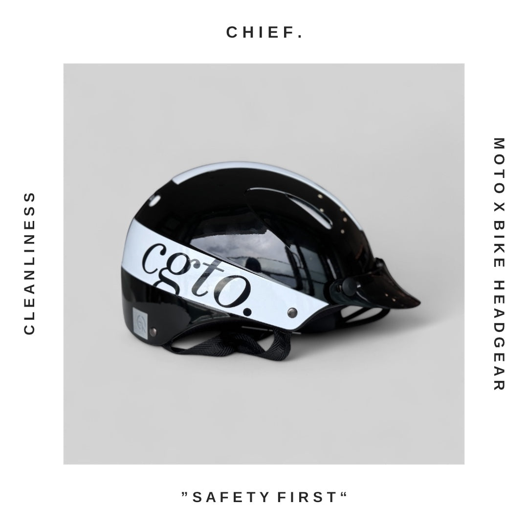 CHIEF. "SAFETY FIRST" MOTO X BIKE HEADGEAR