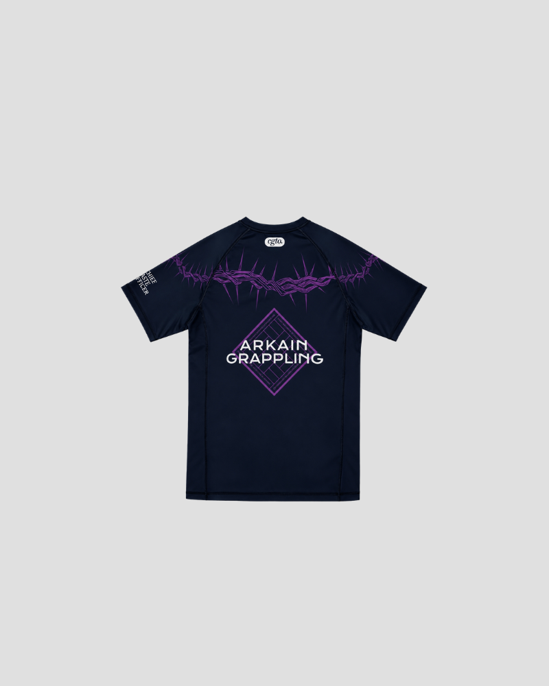 Arkain Grappling rash guard, back