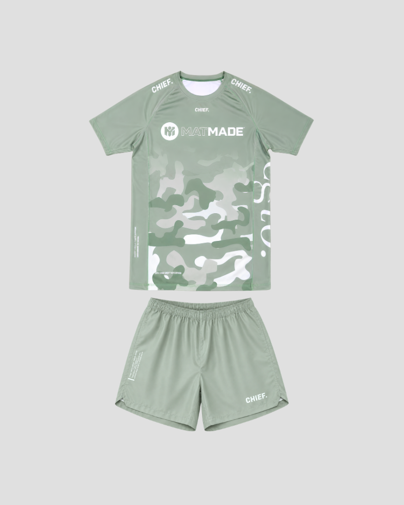 Kenny Kim Academy rash guard, front