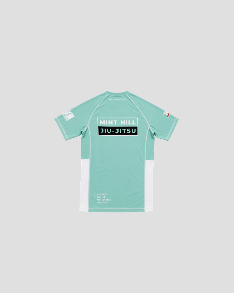 Mint Hill rash guard, back