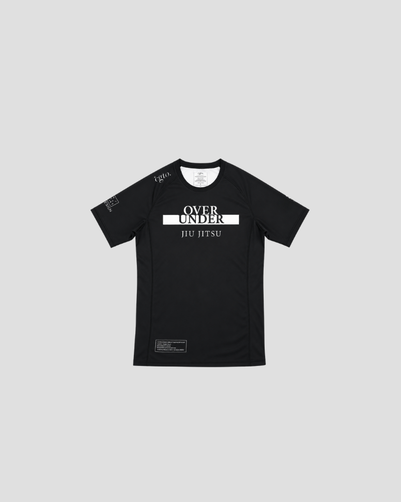 Over / Under Jiu Jitsu rash guard, front