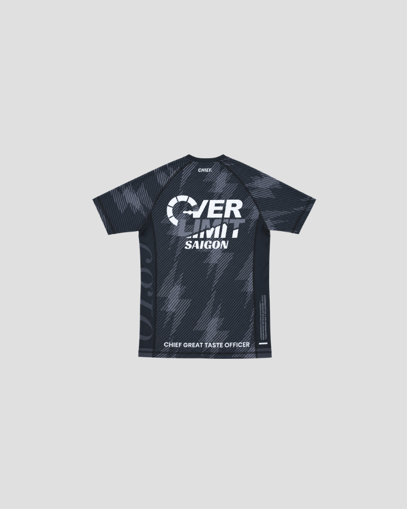 Overlimit rash guard, back