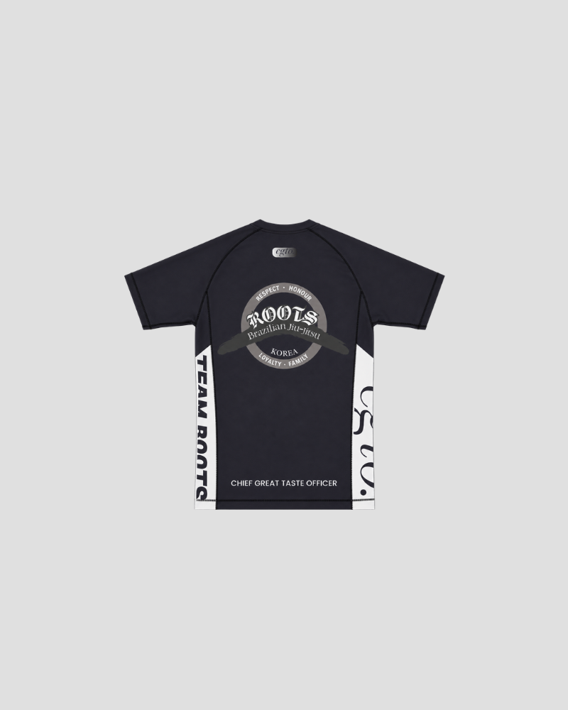 Team ROOT rash guard, back