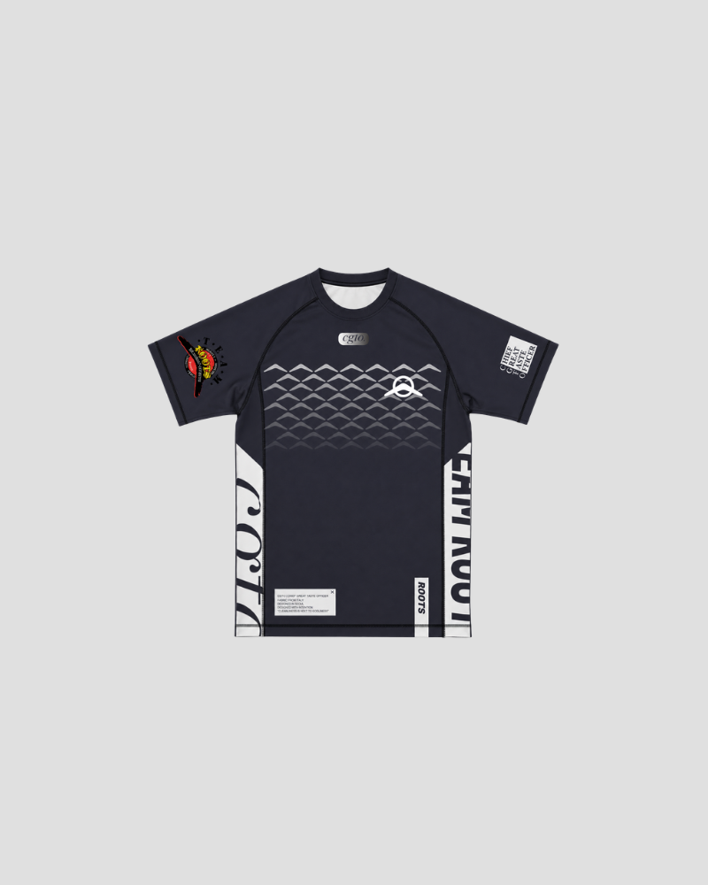 Team ROOT rash guard, front